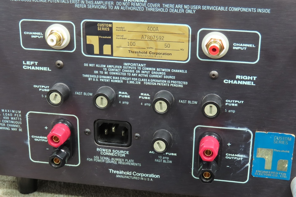 400A THRESHOLD - 中古オーディオ 高価買取・販売 ハイファイ堂