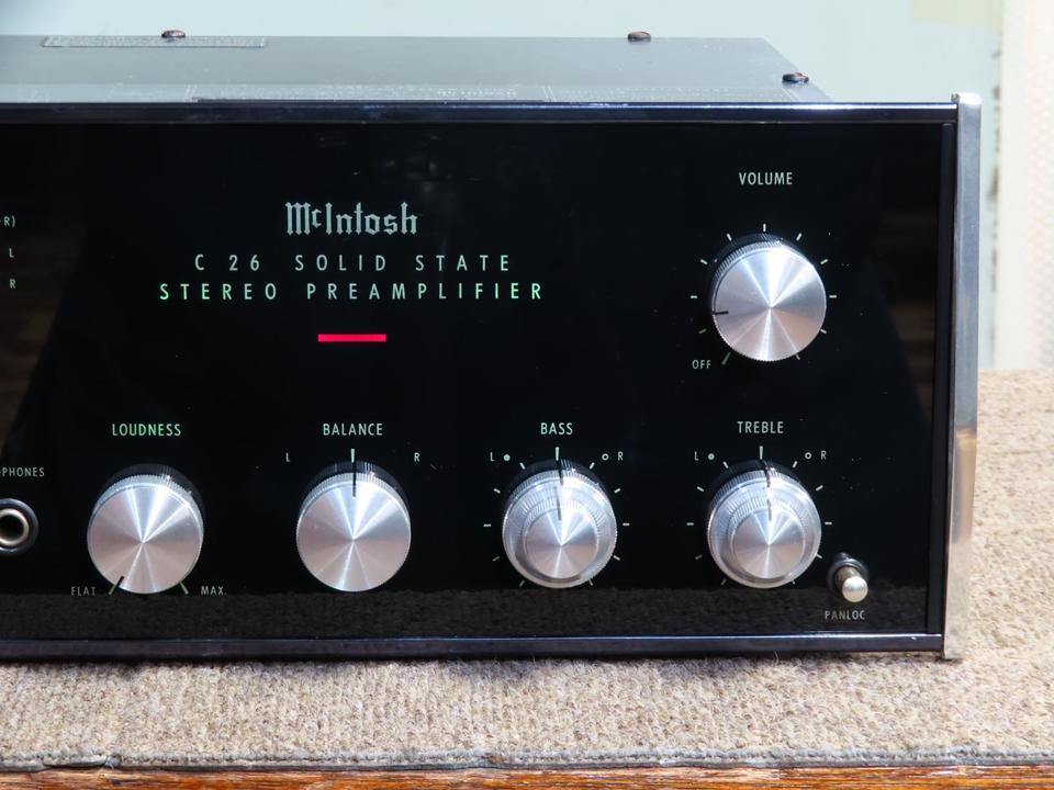 McIntosh マッキントッシュ C26 プリアンプ （早い者勝ち価格） McIntosh マッキントッシュ C26 プリアンプ （早い者勝ち価格