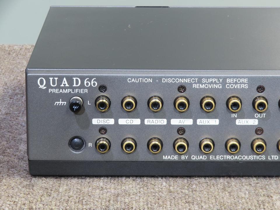 QUAD プリアンプ/コントロールアンプ 66PRE + ステレオパワーアンプ