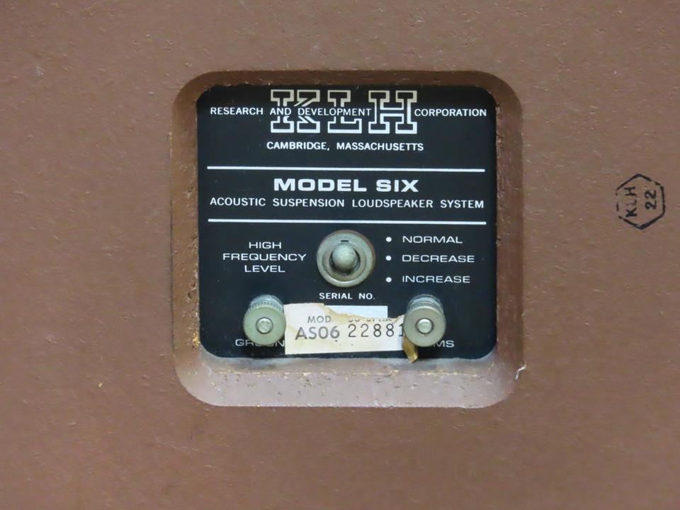 Model 6 KLH - 中古オーディオ 高価買取・販売 ハイファイ堂