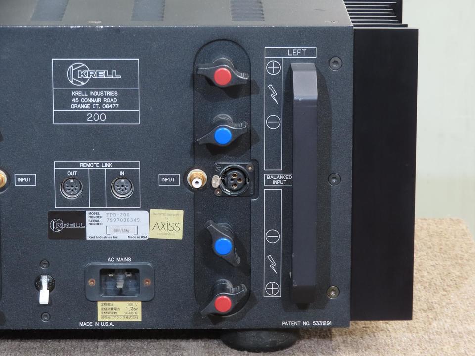 FPB-200 KRELL - 中古オーディオ 高価買取・販売 ハイファイ堂