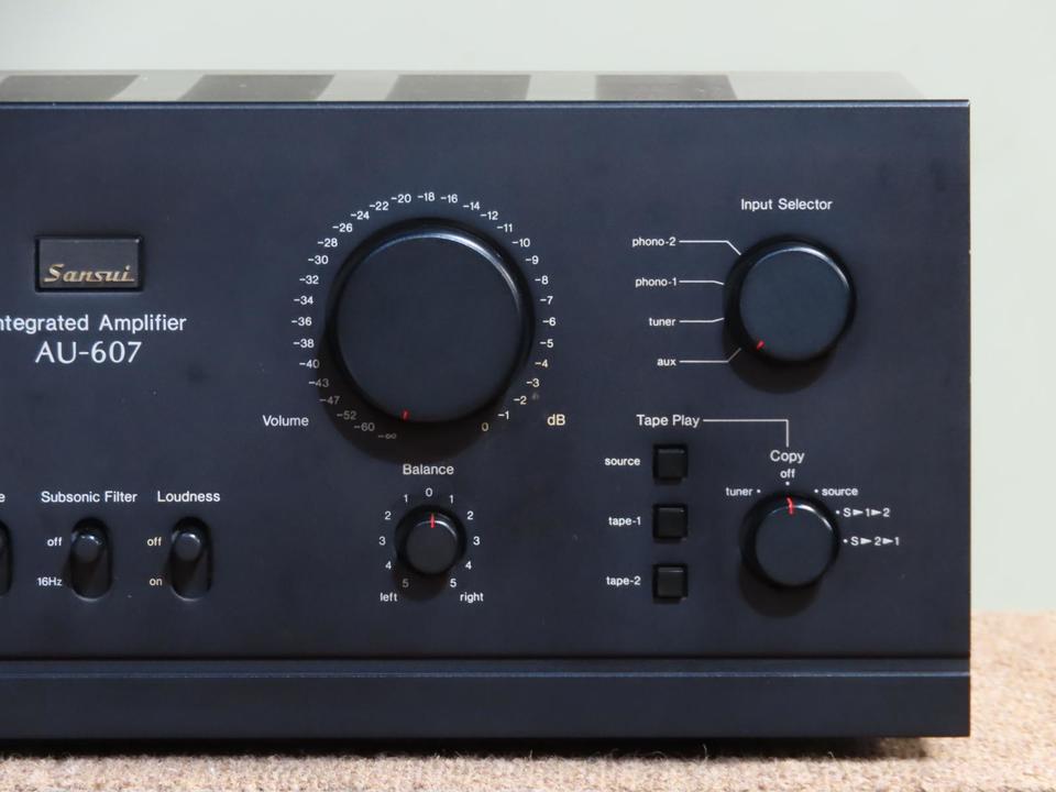 【初代・希少】SANSUI AU-607 Amazon.co.jp: SANSUI 山水電気 サンスイ AU-607 ステレオプリメイン