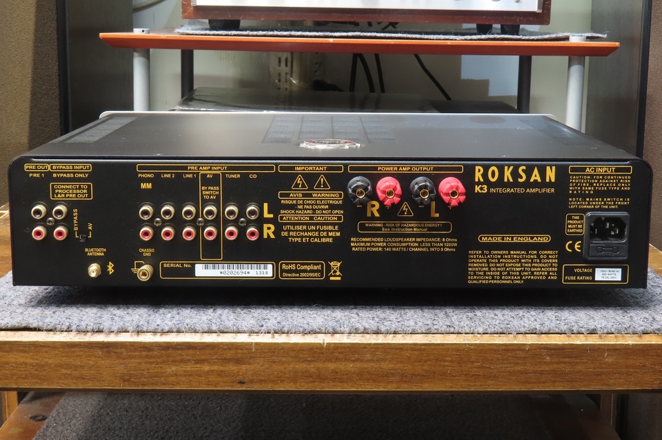 ROKSAN K3 プリメインアンプ　中古美品　元箱、付属品完備 ROKSAN K3 プリメインアンプ 美品 元箱、付属品完備 【公式通販】