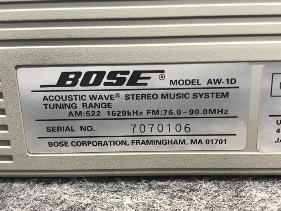 AW-1D BOSE - 中古オーディオ 高価買取・販売 ハイファイ堂