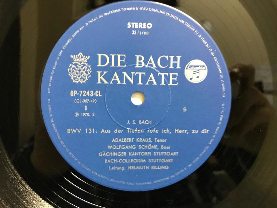 作曲年代順によるバッハ教会カンタータ集1巻5枚組 ヨハン