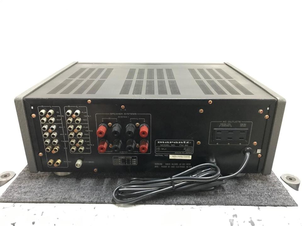 【中古・ジャンク】Marantz / PM-80 ブラック プリメインアンプ PM-80 marantz - 中古オーディオ 高価買取・販売 ハイファイ堂