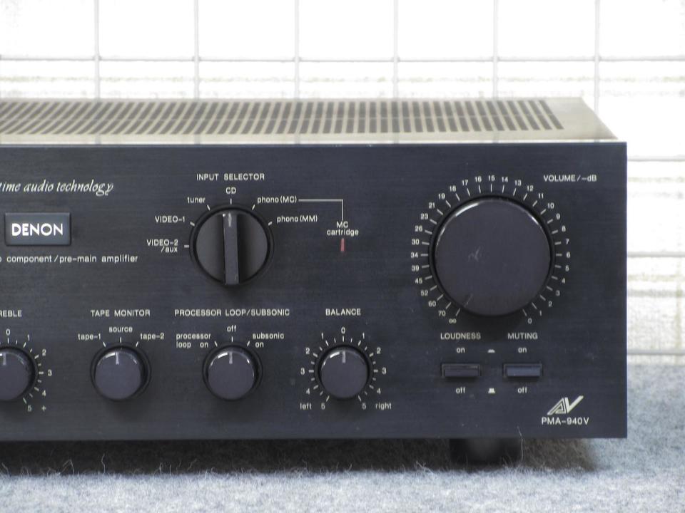 DENON デノン PMA-940V プリメインアンプ PMA-940V DENON - 中古オーディオ 高価買取・販売 ハイファイ堂