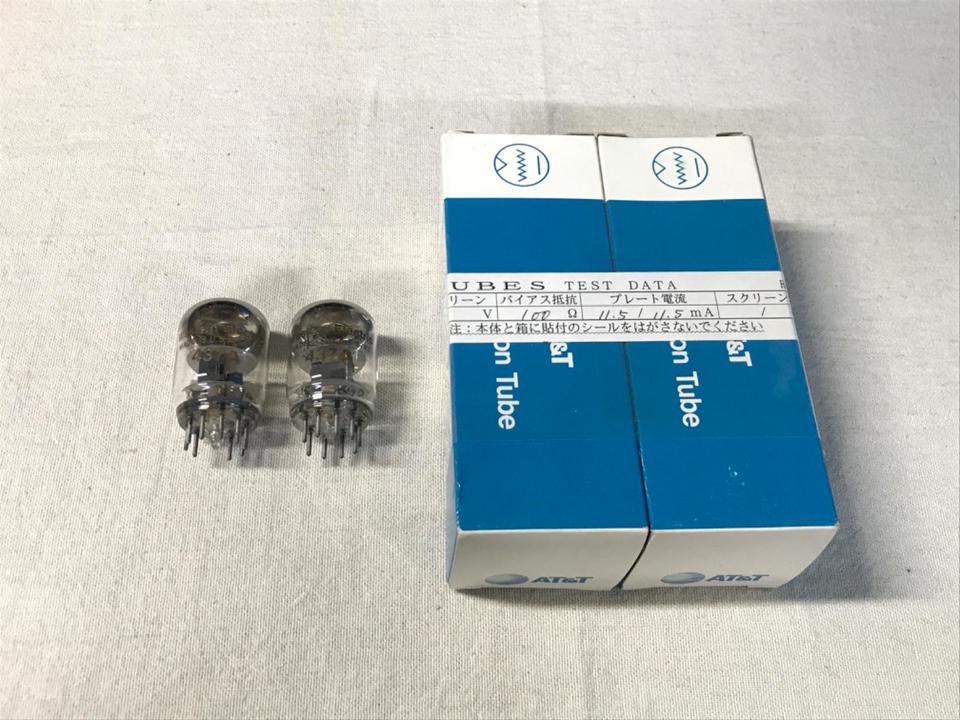 Western Electric 437A 真空管2本 動作テスト済み 8139/8326 白箱付き