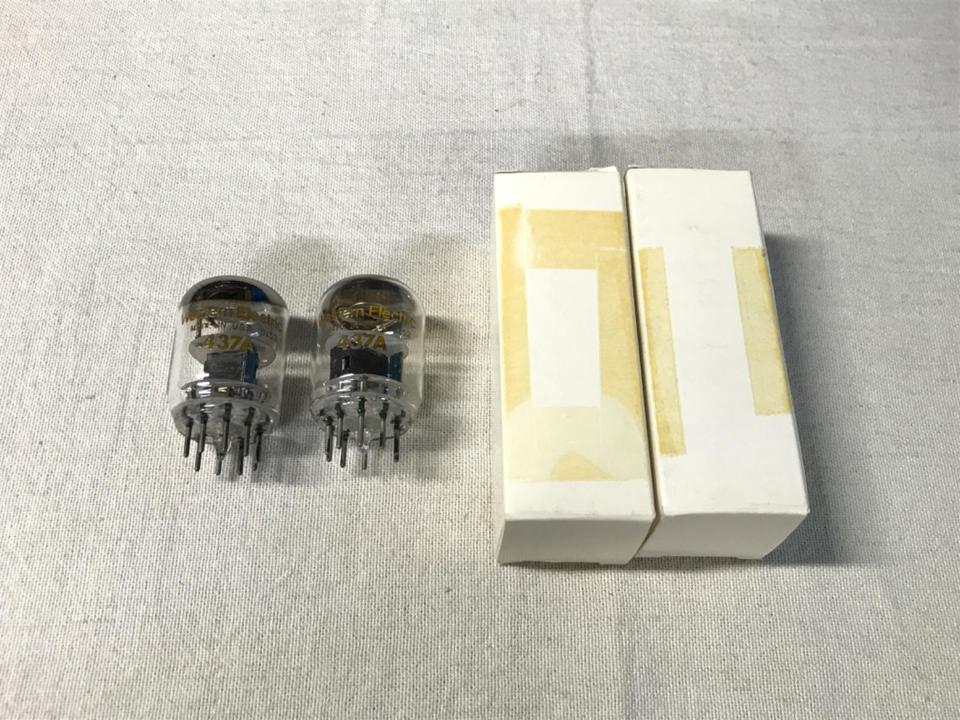 Western Electric 437A 真空管2本 動作テスト済み 8139/8326 配送 白箱