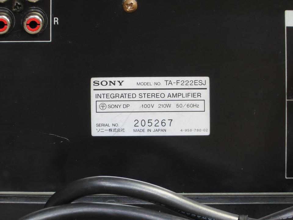 TA-F222ESJ SONY - 中古オーディオ 高価買取・販売 ハイファイ堂