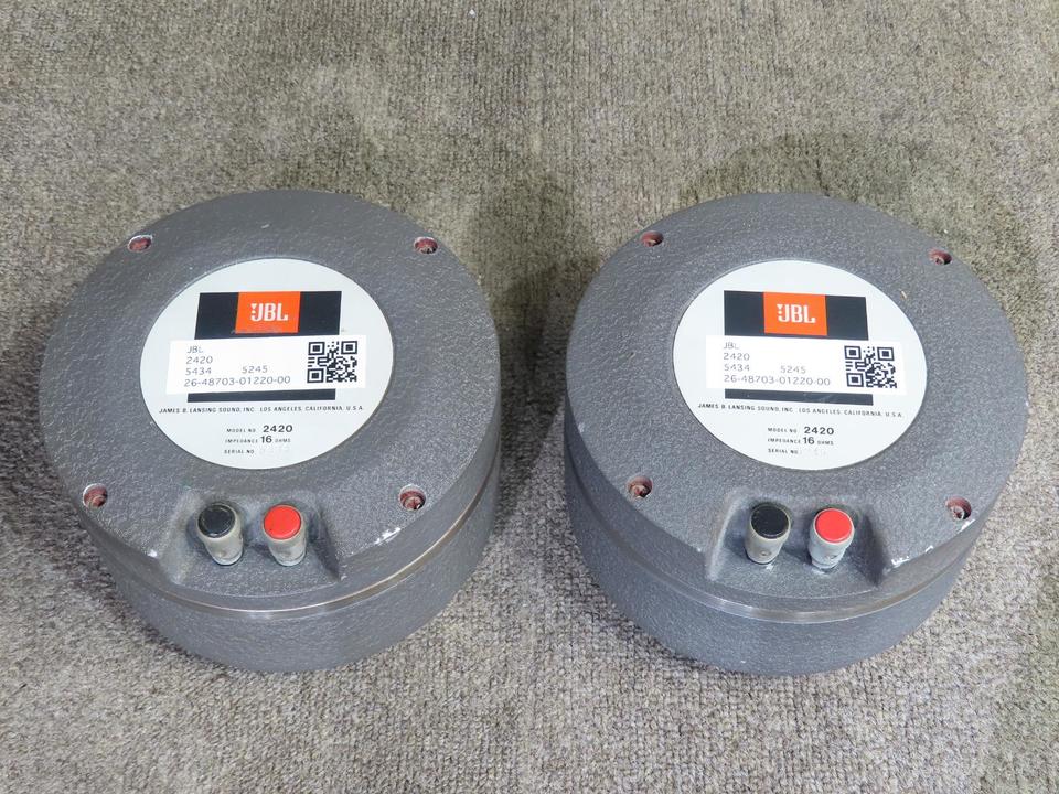 A*2様 JBL 2420 1インチ口径ドライバーユニット2個　中古動作確認済 A*2様 JBL 2420 1インチ口径ドライバーユニット2個 中古動作確認済