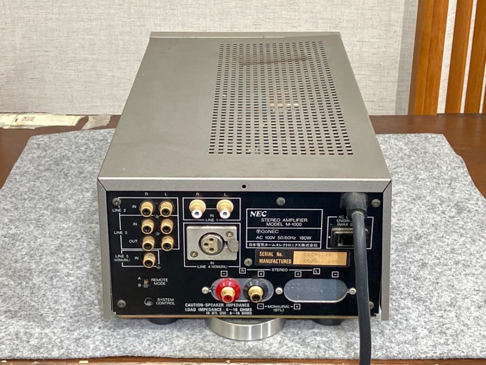 NEC (エヌイーシー) 音響機材  ステレオパワーアンプ M-1000 【コンプオフ金沢野々市店】 NEC (エヌイーシー) 音響機材 ステレオパワーアンプ M-1000