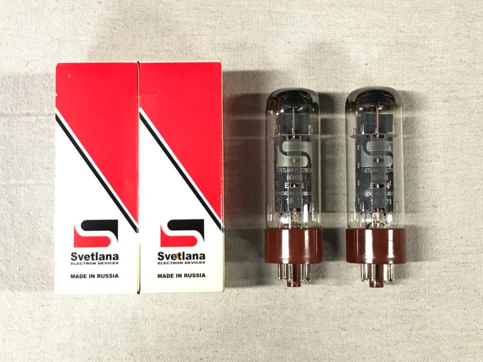 Svetlana EL34 真空管 4本セット(中古) Svetlana EL34 /MP スヴェトラーナ マッチドペア 真空管 : サガミ