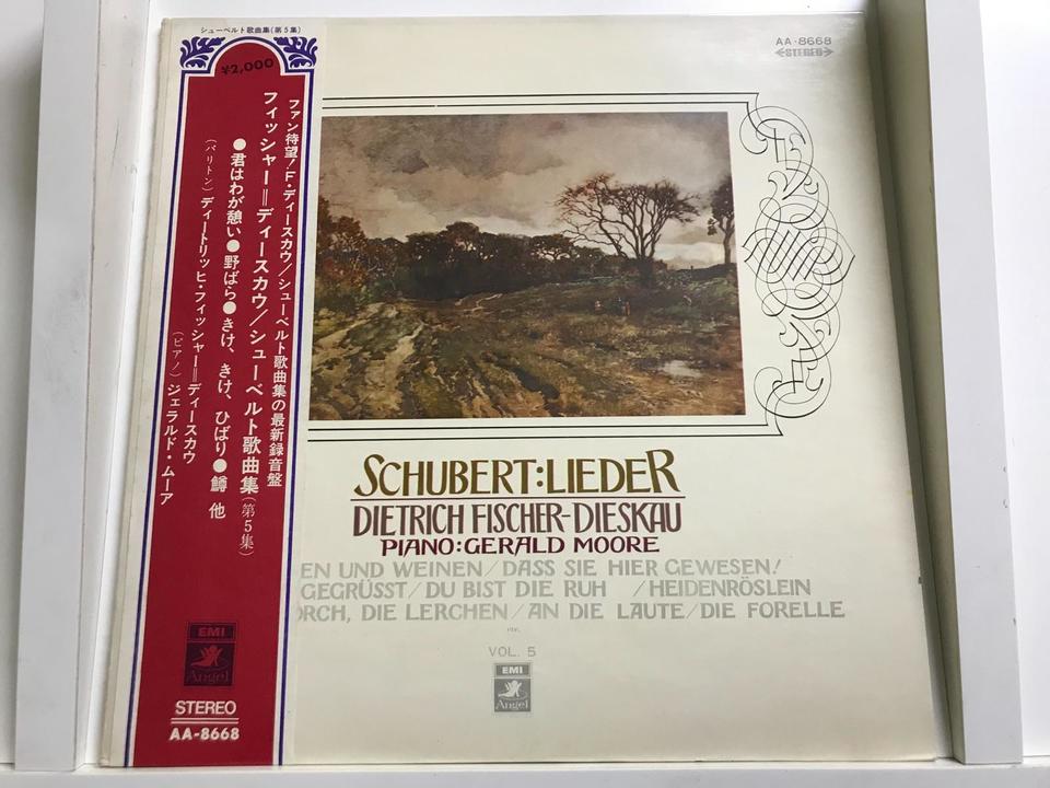 ディートリヒ・フィッシャー＝ディースカウ(シューベルト：歌曲集)5枚