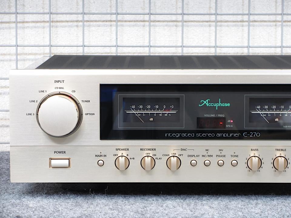 Accuphase E-270 プリメインアンプ　美品 Accuphase プリメインアンプ E-270のご紹介。 - サウンドテック