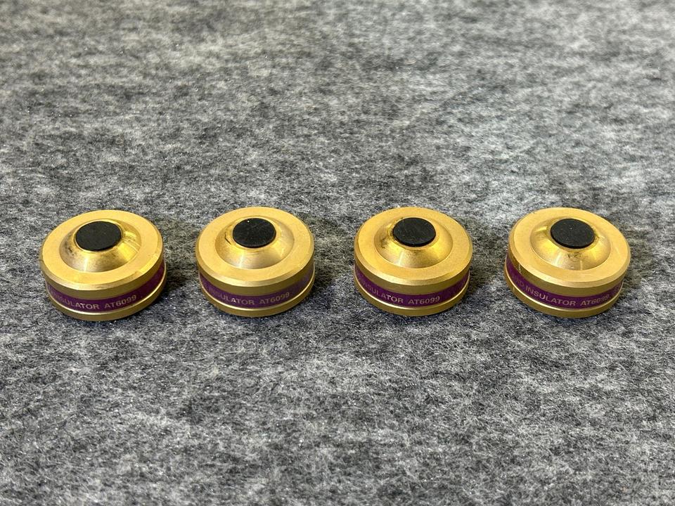 Audio Technica AT6098 Hybrid Insulator 8 pieces Rubber Brass load capacity 5kg
