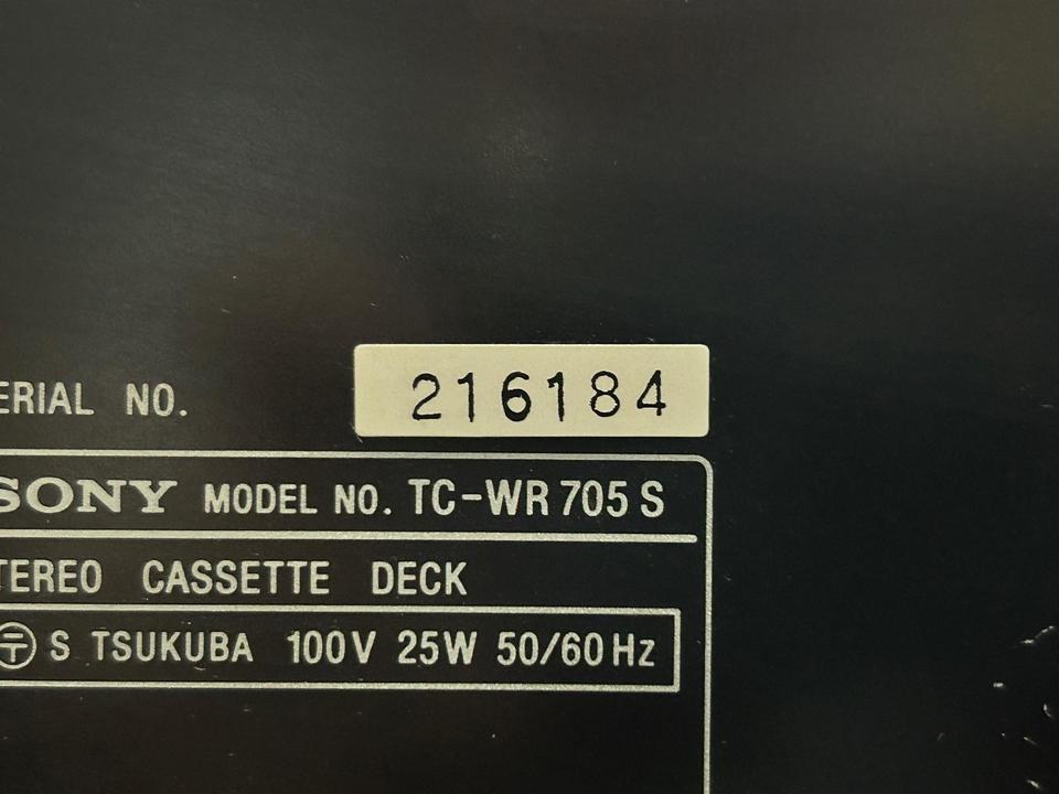 TC-WR705S SONY - 中古オーディオ 高価買取・販売 ハイファイ堂