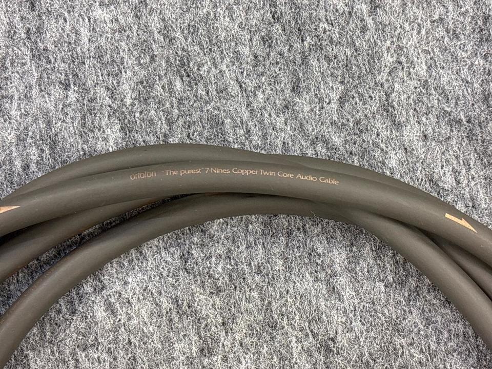 7-Nines Pure copper twin code audio cable/1.0m ortofon - 中古