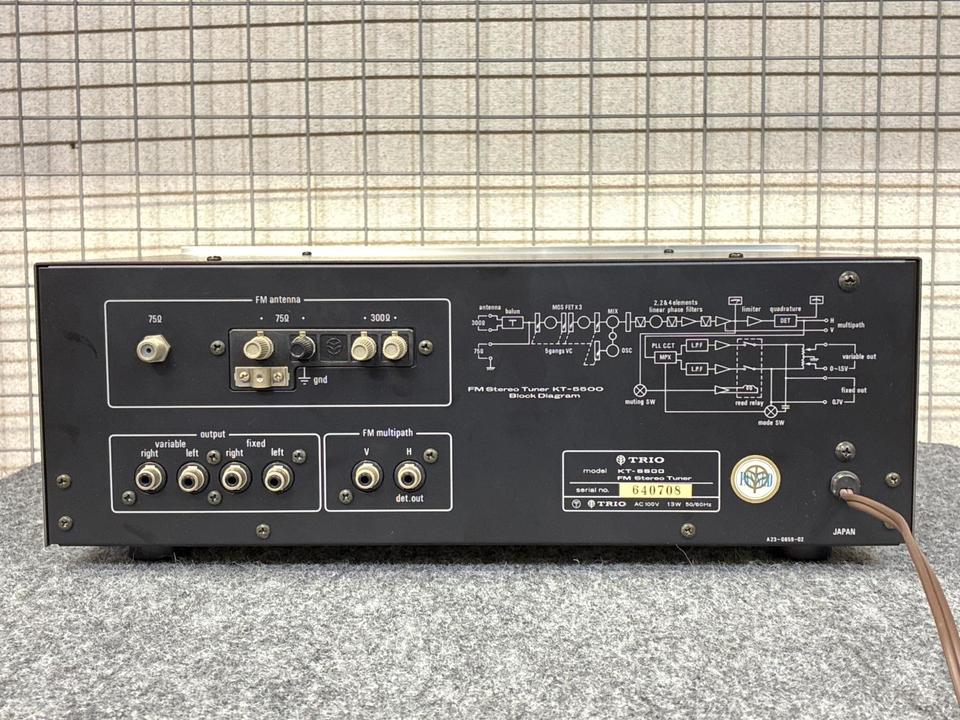 AM/FM KT-8100 Trio KT3005　大型チューニング画面で楽しさ倍増　♪ ★TRIO チューナー GrunSound : -d215 トリオ ラジオ ラジオ・コンポ