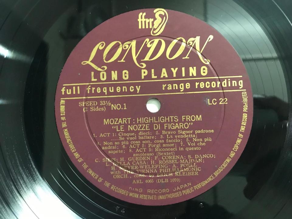 ウィーン・フィルハーモニー管弦楽団（LONDON ffrr LC規格・ペラジャケ