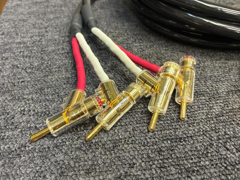 【マイク】KRYNA SPCA7 両端バナナ2mx2本 KRYNA Spca 7 1.0m スピーカーケーブル バナナプラグ @27495 / 中古