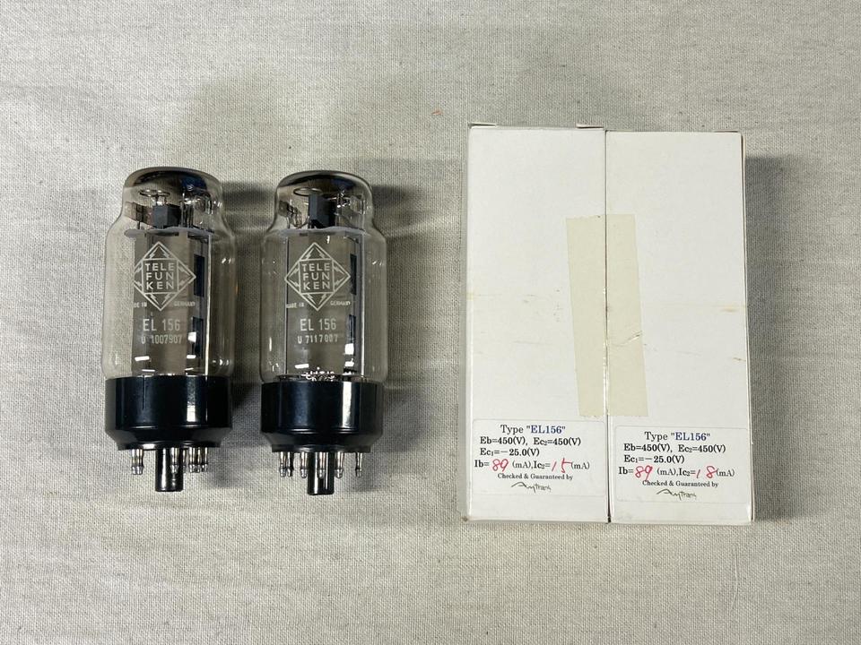 N*s様 TELEFUNKEN EL 156 真空管　2本セット　未使用品 EL156 TELEFUNKEN - 中古オーディオ 高価買取・販売 ハイファイ堂