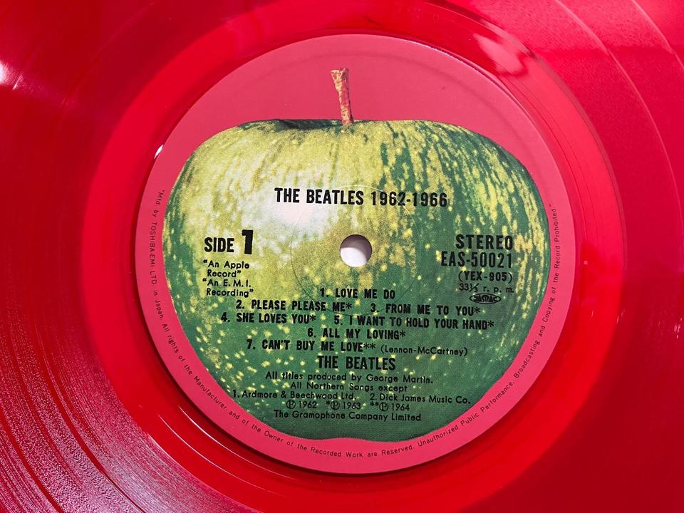 ビートルズ(東芝音楽工業 赤レコード盤含む)5枚セット - 中古