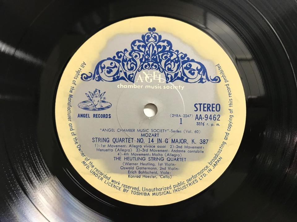 たなかぴーぽー様用　レコードまとめ売り ホイトリンク四重奏団（東芝音楽工業・AA・黒盤）5枚セット - 中古