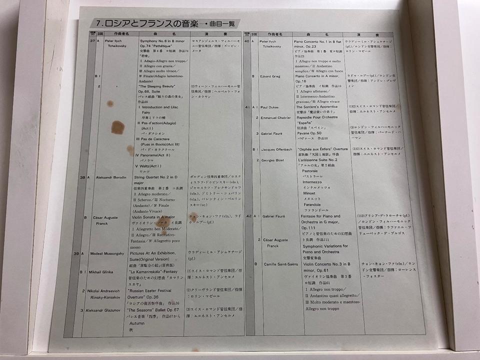 クラシック音楽史大系 7巻 ロシアとフランスの音楽6枚組 - 中古
