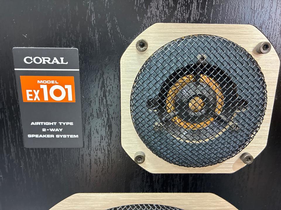 【動作確認済】CORAL EX-101 コンパクト スピーカーシステム EX-101 CORAL - 中古オーディオ 高価買取・販売 ハイファイ堂