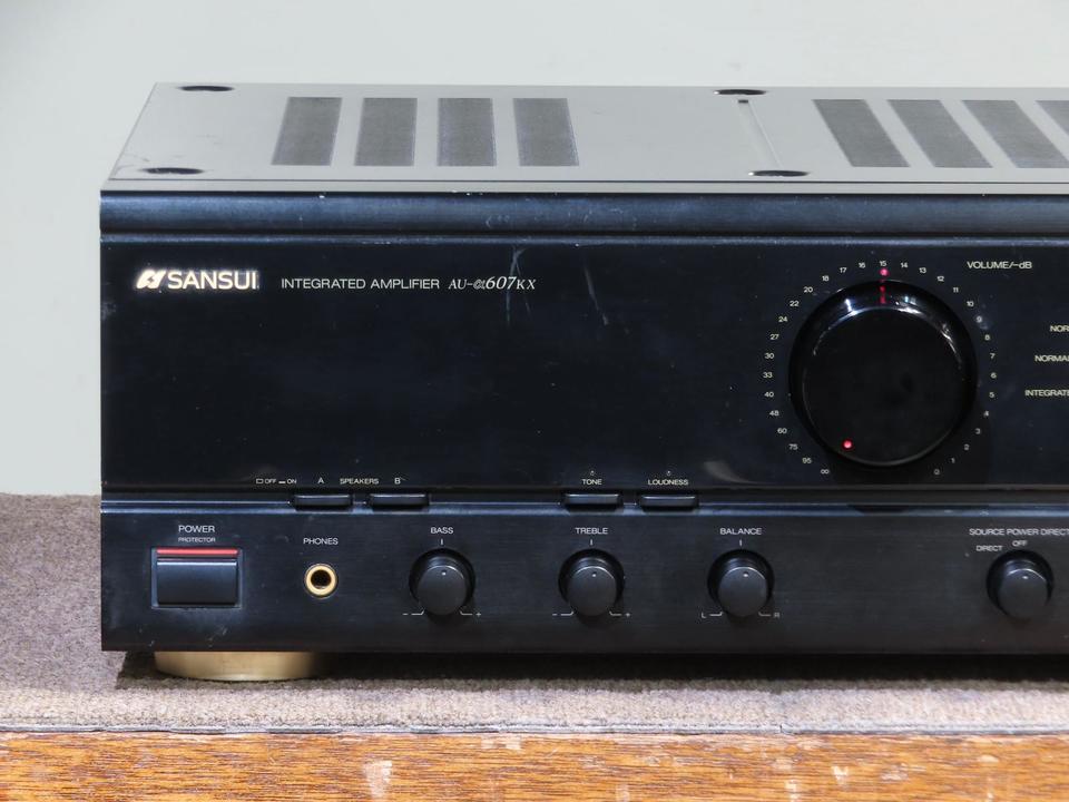 SANSUI AU-α 607KX プリメインアンプ 動作確認済み　着払い対応 SANSUI AU-α 607KX プリメインアンプ 動作確認済み 着払い対応 SANSUI