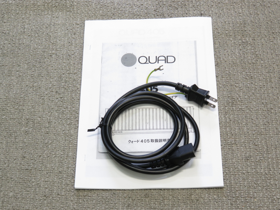 QUAD 405　パワーアンプ メンテナンス済み動作品　付録SP出力ディレイ装置 405 QUAD - 中古オーディオ 高価買取・販売 ハイファイ堂