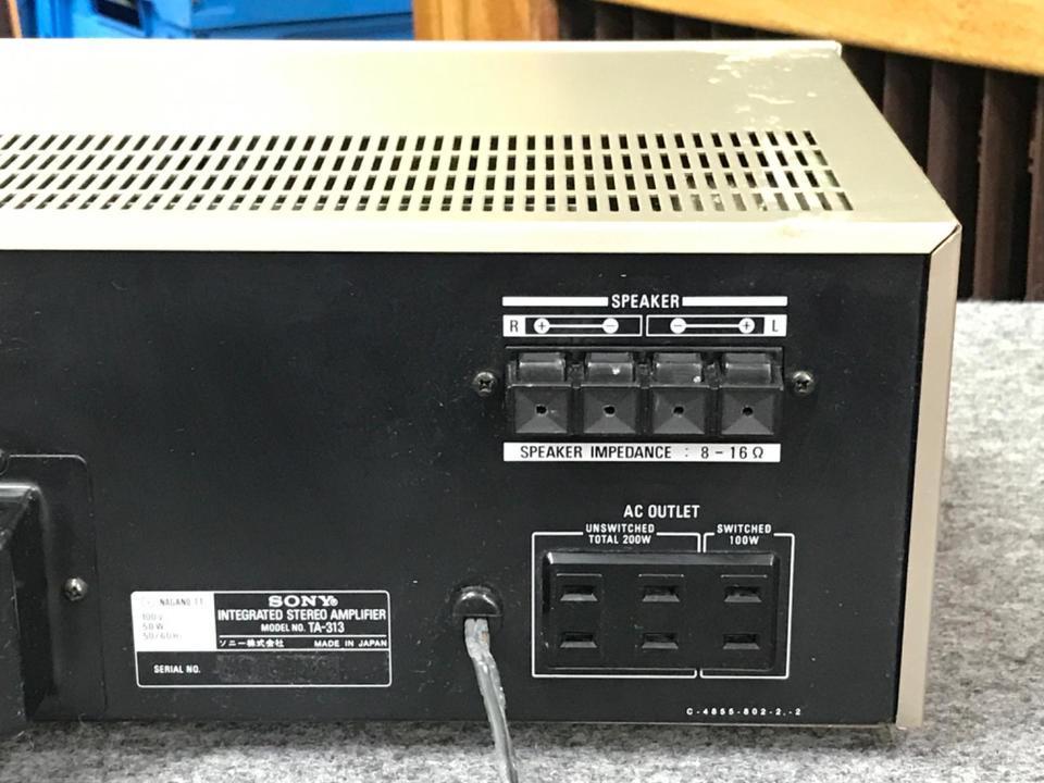 SONY プリメインアンプ TA-313 ソニー 大型パワーメーター 動作品 TA-313 SONY - 中古オーディオ 高価買取・販売 ハイファイ堂
