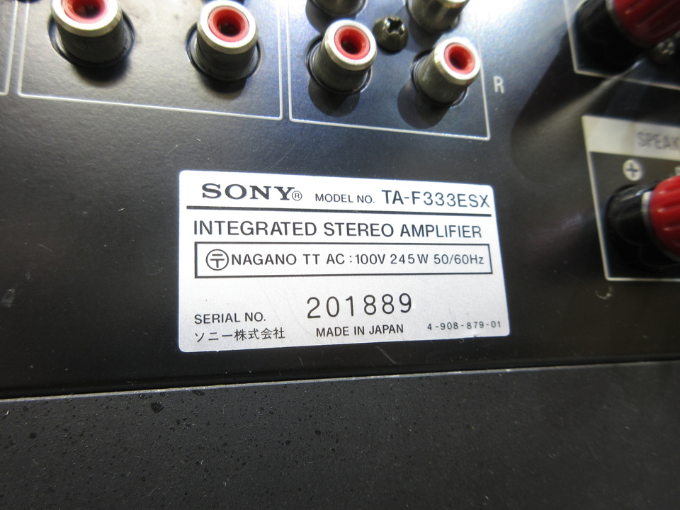 なる　超美品！　メンテナンス済み！　ソニーＴＡ－F333ESX TA-F333ESX SONY - 中古オーディオ 高価買取・販売 ハイファイ堂