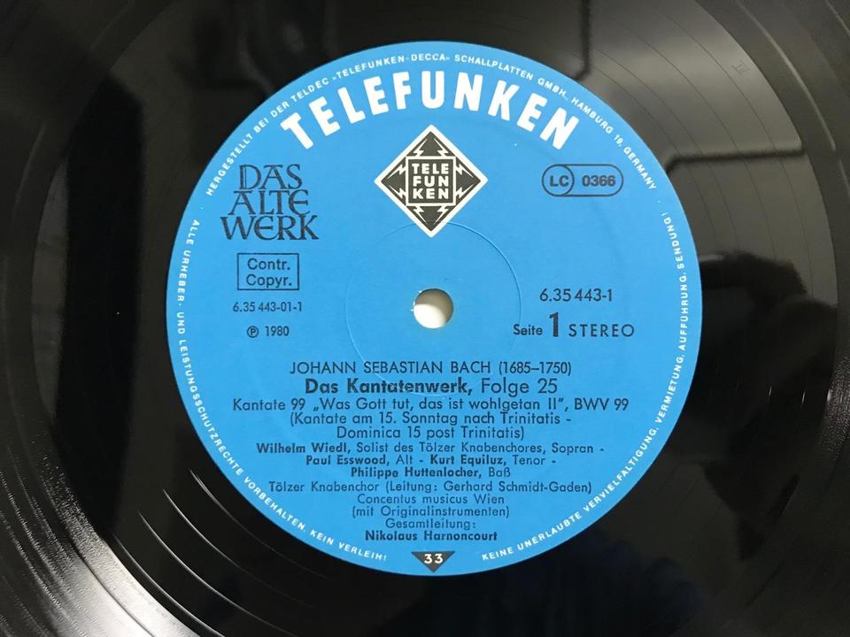 レコード　スウェーデン盤　バッハ　カンタータ　propris　PROP 7713 レコード スウェーデン盤 バッハ カンタータ propris PROP 7713 バッハ