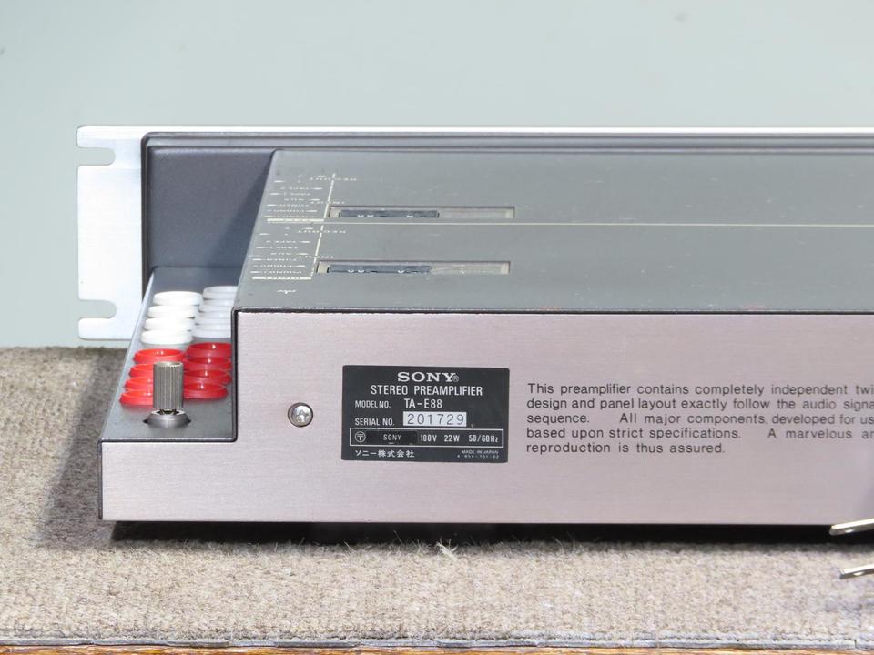70年代のＳＯＮＹの最高傑作　　ＳＯＮＹソニープリアンプ　ＴＡ－Ｅ８８ TA-E88 SONY - 中古オーディオ 高価買取・販売 ハイファイ堂
