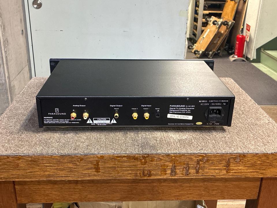 その他 parasound D/AC-800 D/AC-800 PARASOUND - HiFi-Do McIntosh/JBL/audio-technica/Jeff